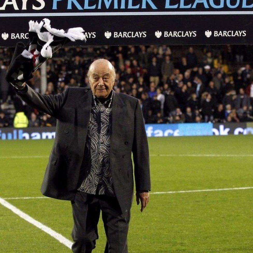 Mohamed al Fayed at Fulham