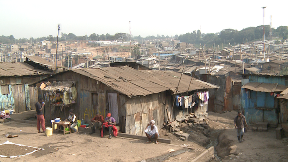 Mathare slum houses