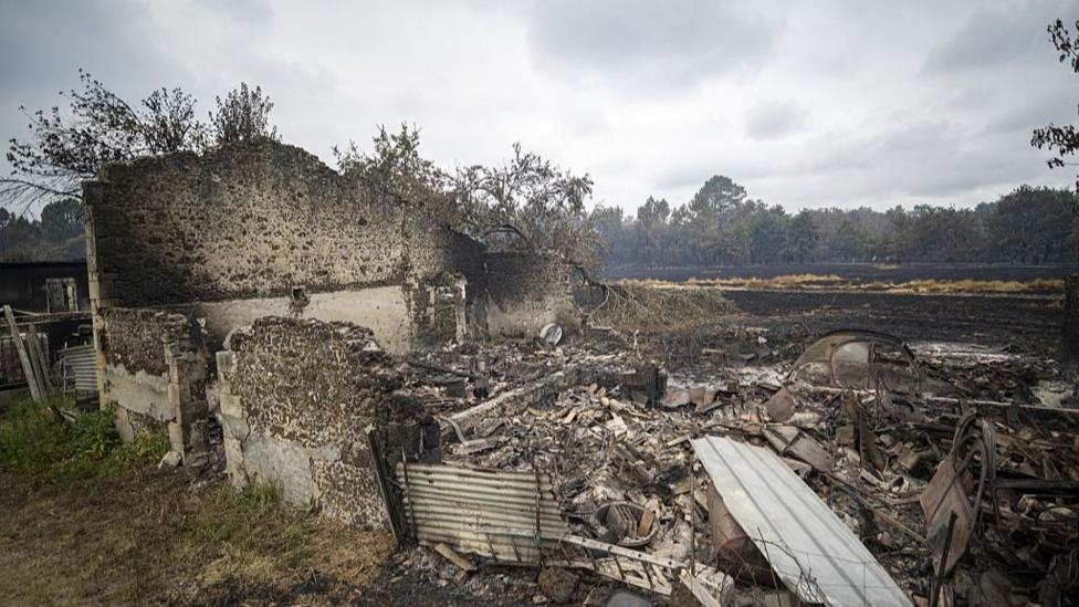 Macron calls crisis meeting as wildfires threaten Bordeaux and heatwave looms