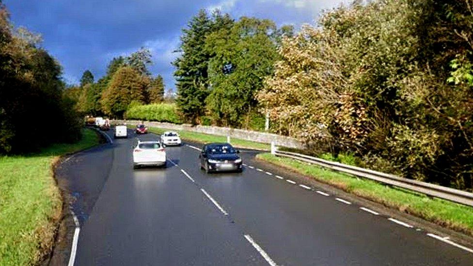 The A82 near Auchenheglish Lodges in Balloch