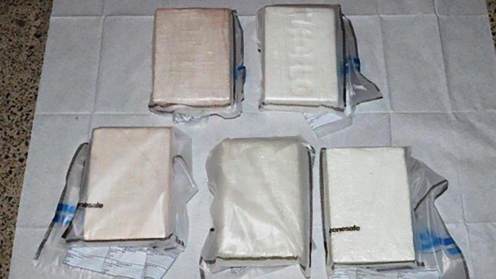 Drugs seized from Capp's car