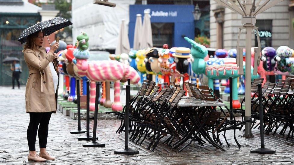 120 Shaun the Sheep sculptures on display at Covent Garden, London