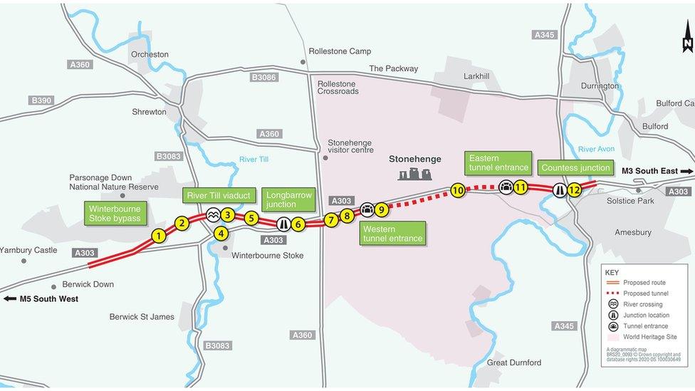 Highways England map of the scheme