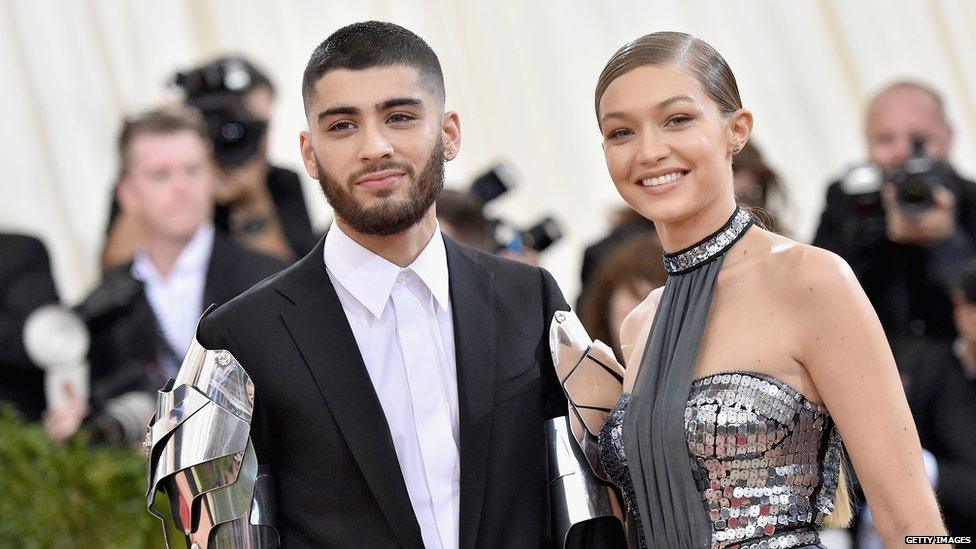 Zayn Malik and Gigi Hadid at last year's Met Gala