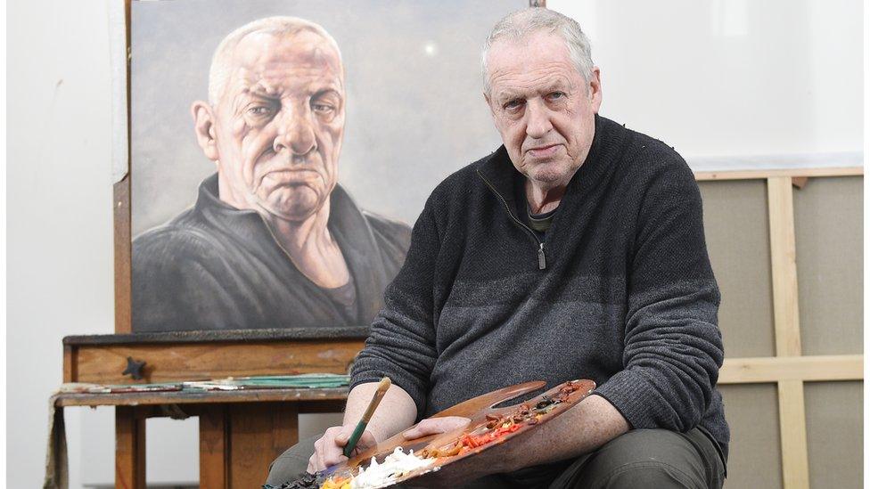 Peter Howson and his new self portrait