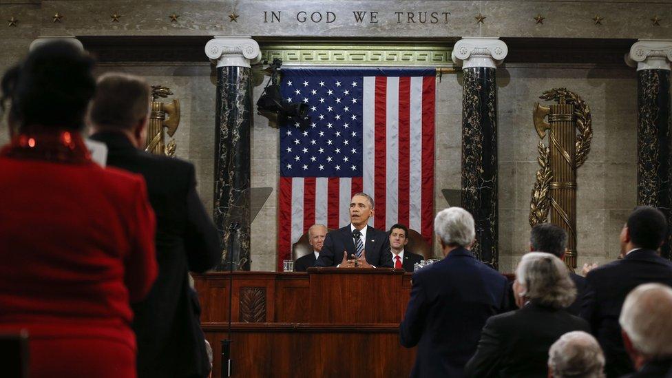 President Barack Obama delivers his State of the Union address before a joint session of Congress on Capitol Hill