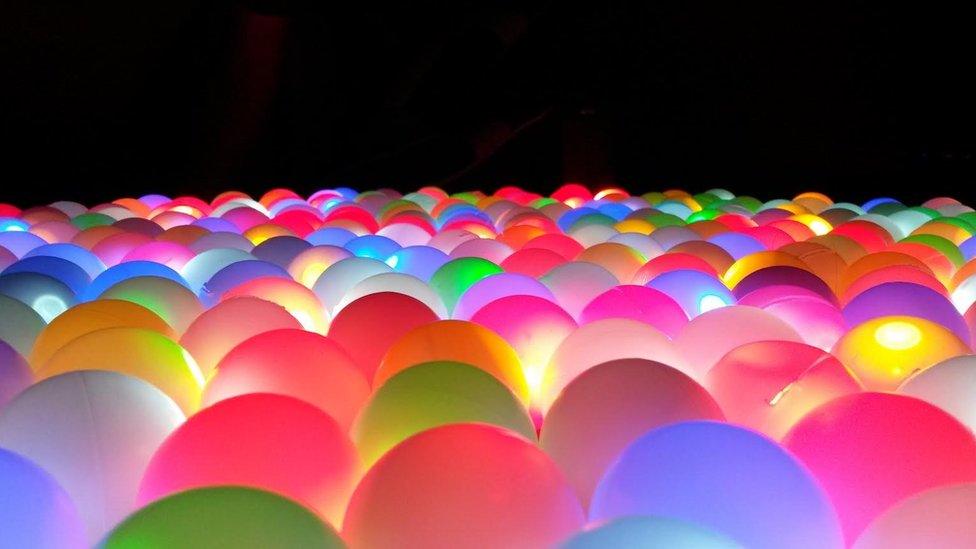 Glowing balls