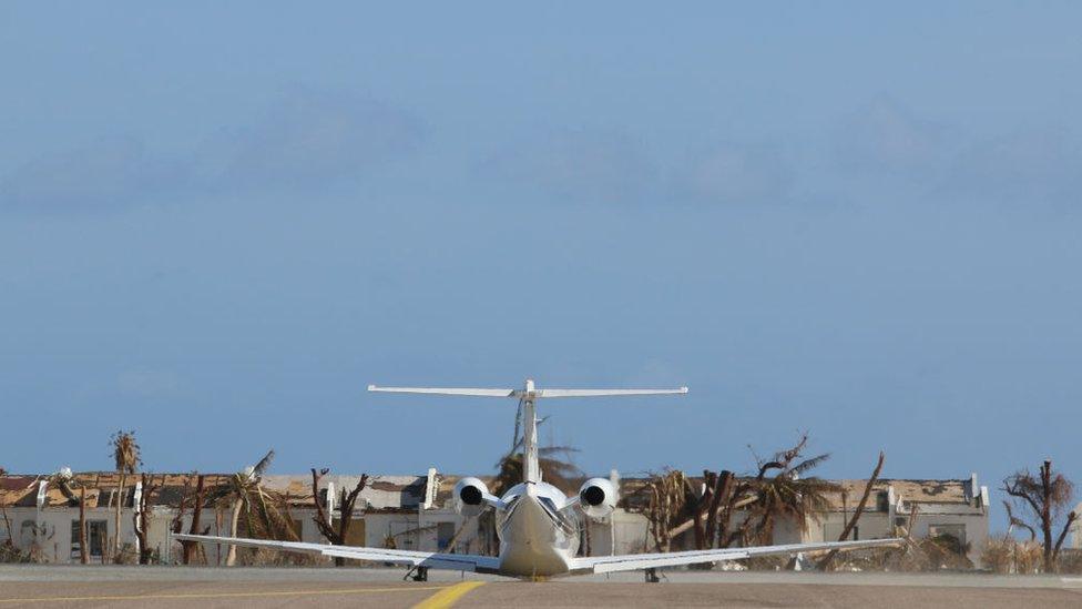 The Princess Juliana International Airport in the Dutch part of St Martin