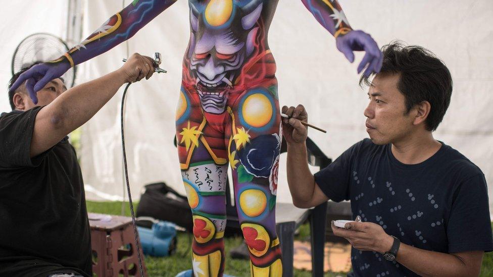 Daegu Bodypainting Festival in South Korea