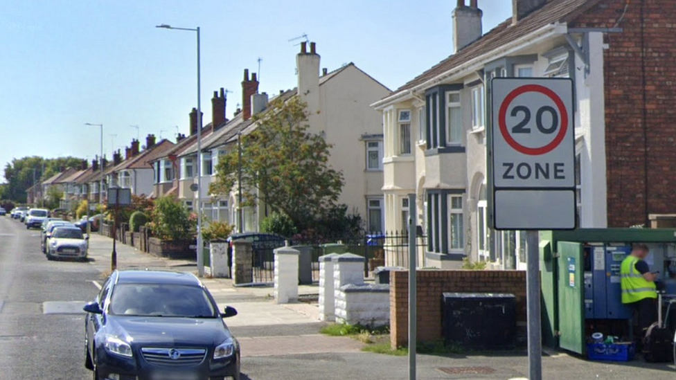 Mosslands Drive in Wallasey where a 20mph zone is already in place