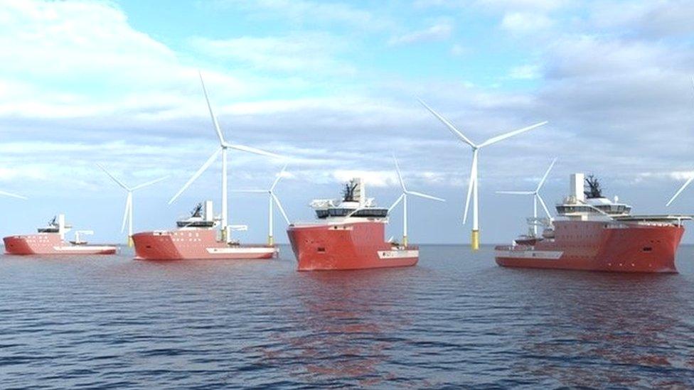 North Star ships at wind farm