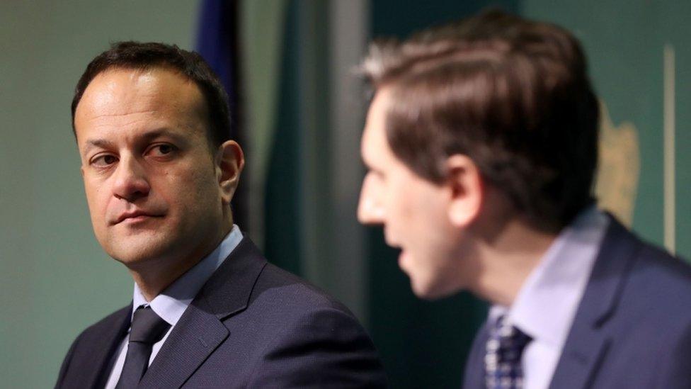 Leo Varadkar (left) and Minister for Health Simon Harris brief the media on the government's plans for a referendum on Ireland's restrictive abortion laws