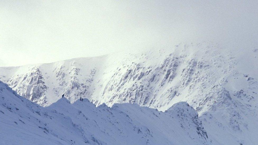 Helvellyn in snow