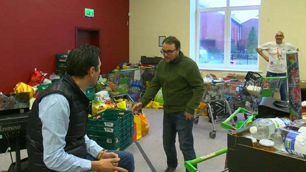 Watson Harrup in food bank