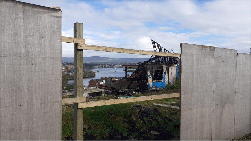 unfinished houses at Dunfield in Derry