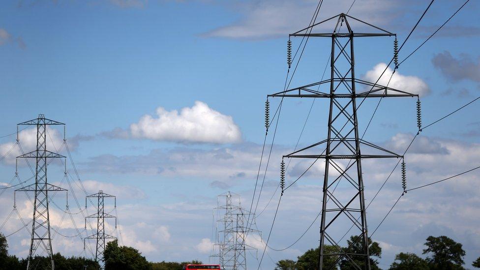 Electricity pylons