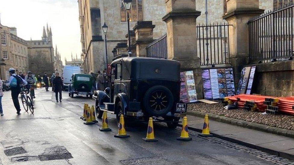 Wonka filming in Oxford