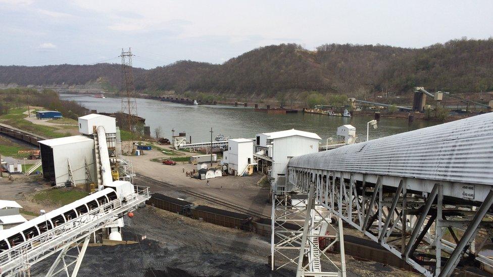 Coal processing plant, Powhatan Point, Ohio River