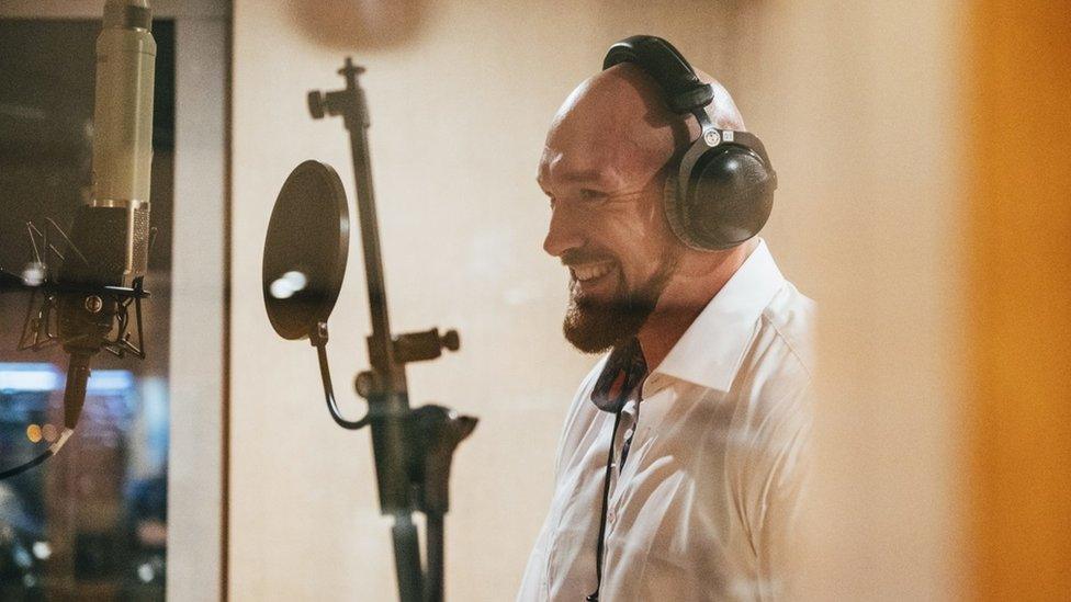 Tyson Fury recorded Neil Diamond's classic Sweet Caroline at British Grove Studios