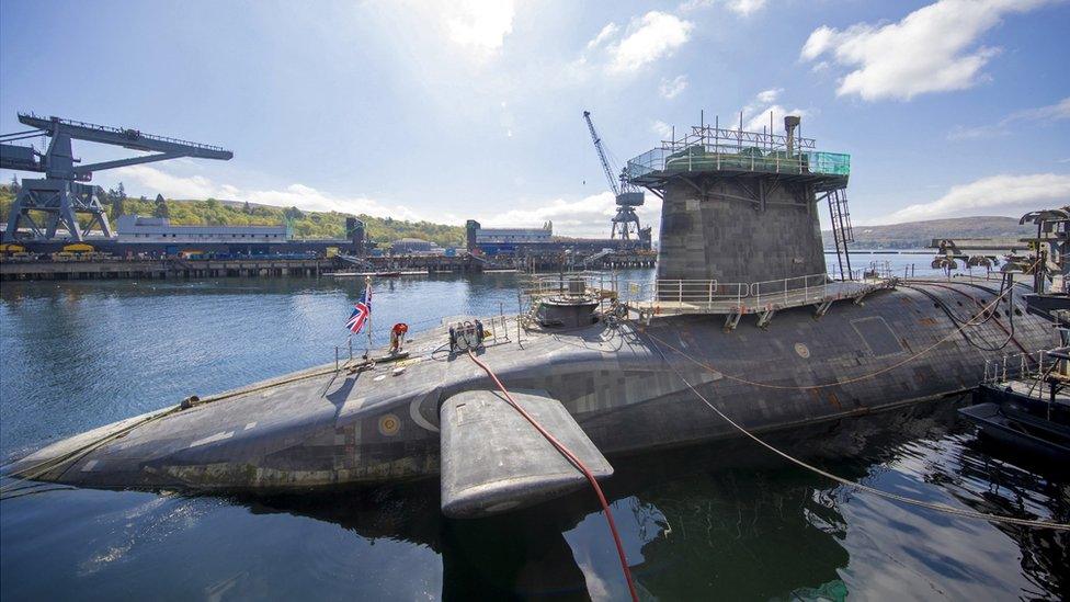 HMS Vigilant at Faslane in 2019