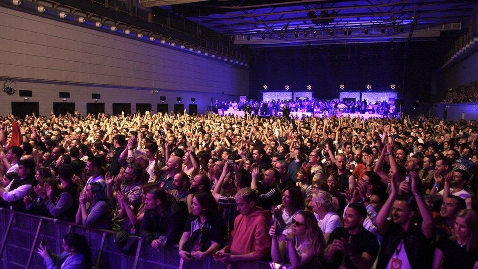 Fans at Barcelona Eurovision Party