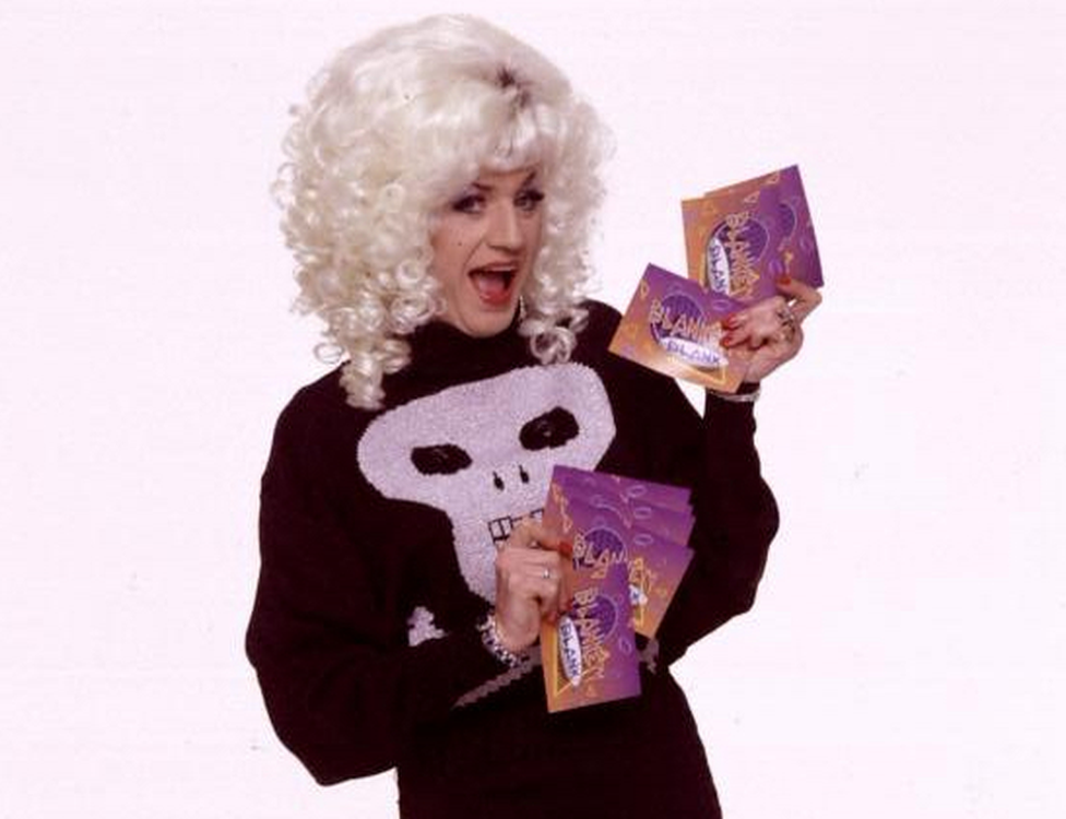 Paul O'Grady as Lily Savage on Blankety Blank