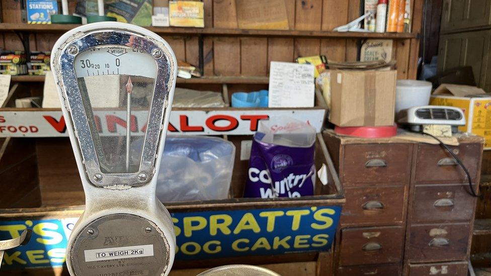 A scale in the shop