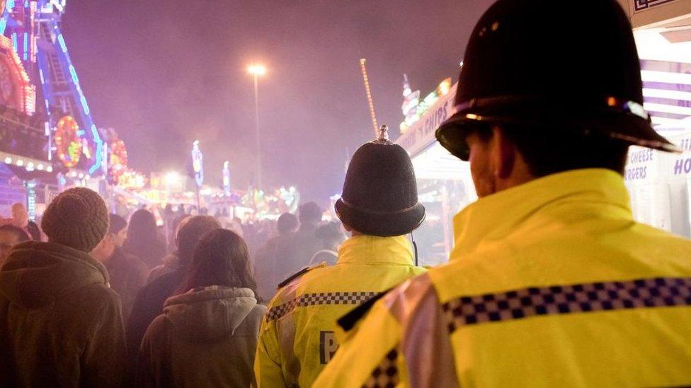 Police at Goose Fair