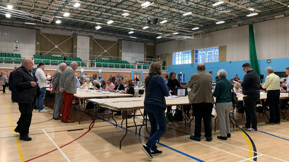 Votes being counted