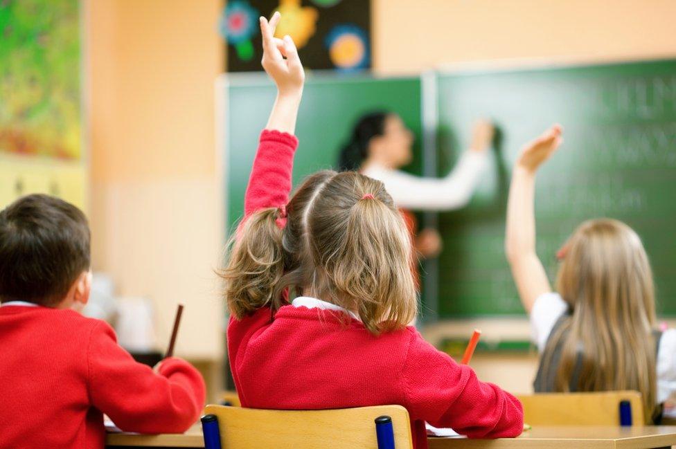 Children in a classroom