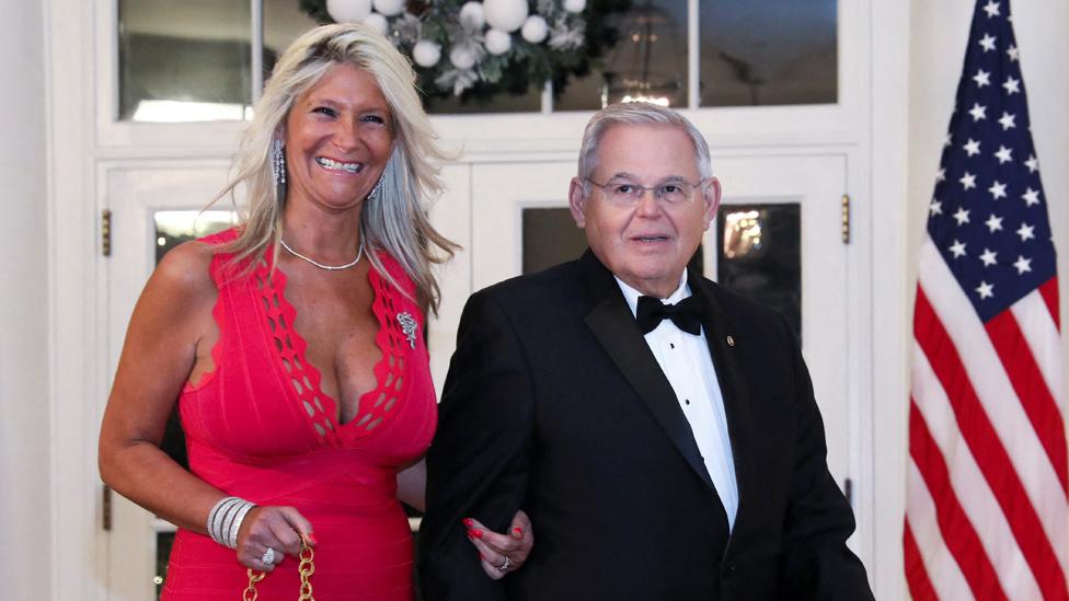 Senator Robert Menendez and wife Nadine