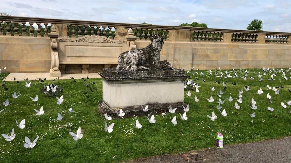 Ashgate Hospice launches a butterfly appeal at Chatsworth House, Derbyshire