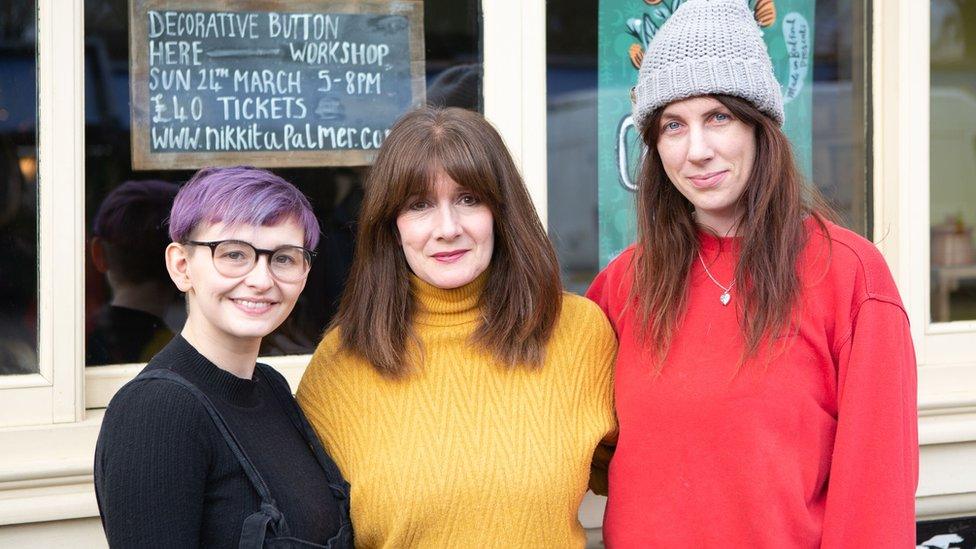 Nikkita Palmer, Rachel Atkinson and Talia Giles