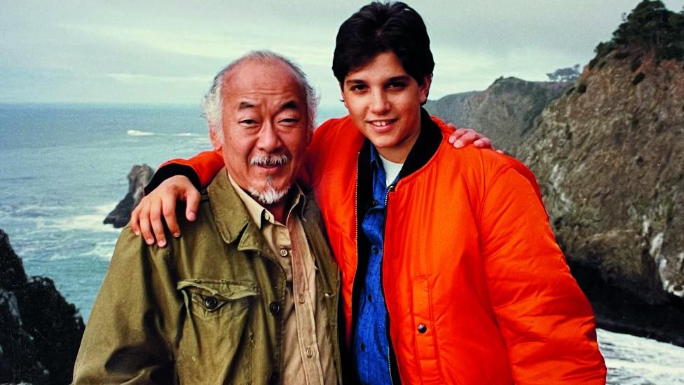 Ralph Macchio and Pat Morita