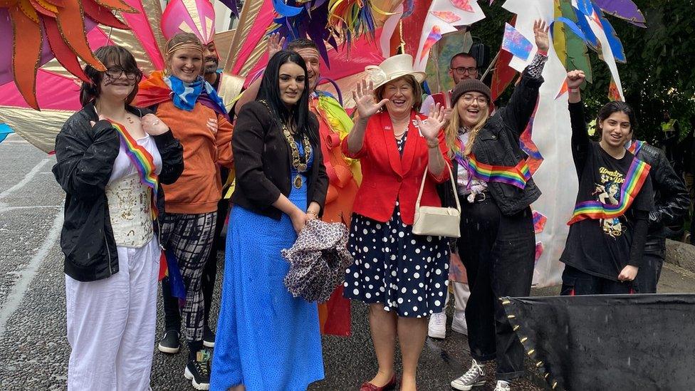 Helen Nellis at Luton Carnival