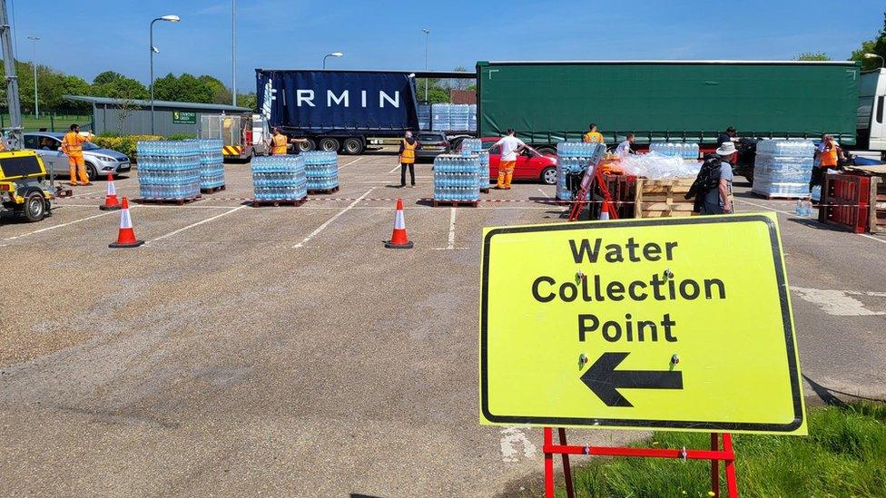 Bottled water station