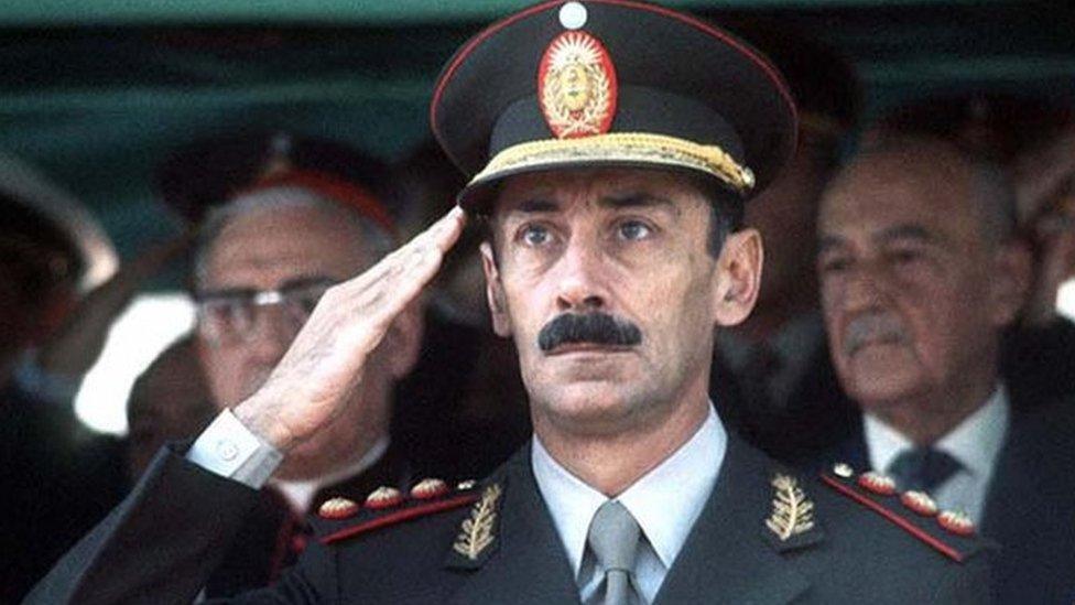 Undated file photograph showing former Argentine dictator Jorge Rafael Videla in Buenos Aires. AFP