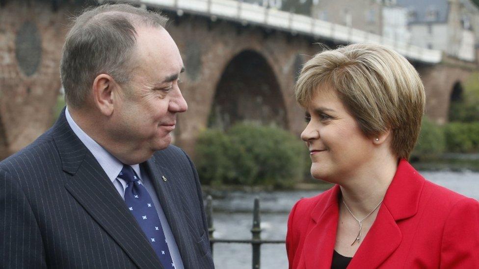 Nicola Sturgeon and Alex Salmond