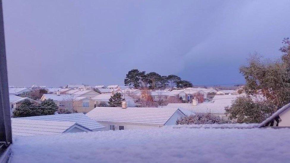 Snow in Carbis Bay