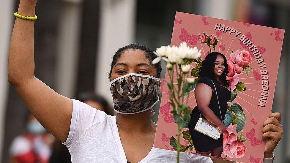 Breonna Taylor protester