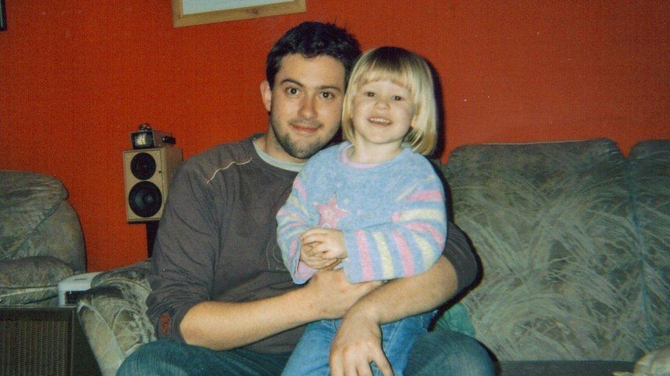 Dave Davies and his daughter