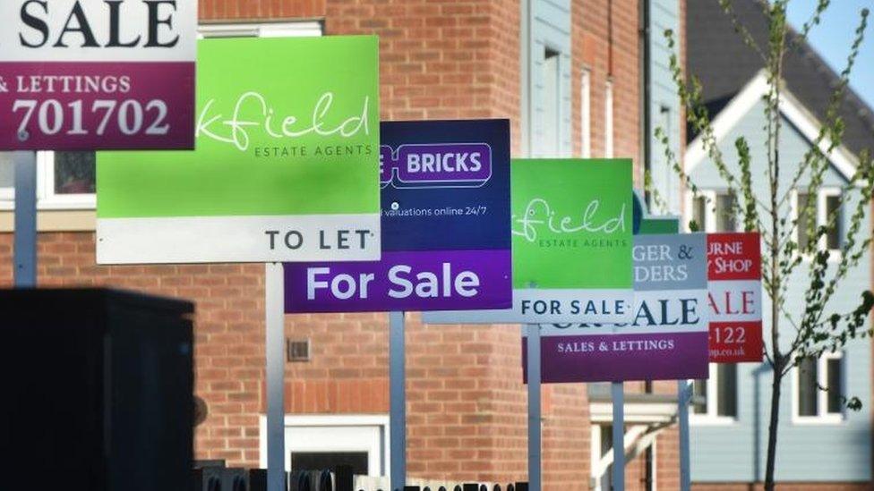 For sale and lettings signs