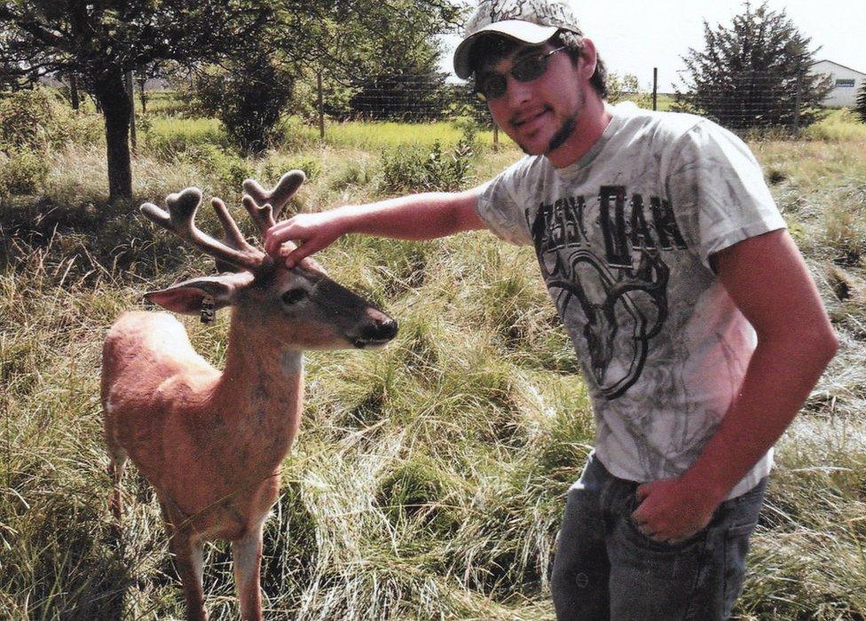 An undated photo provided by his wife, Lilly, shows Calen "Rudy" Ross