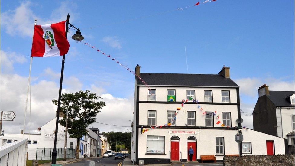 Peru flag in Rathmullan