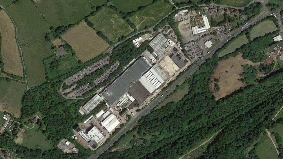 GE Electric at Nantgarw, aerial