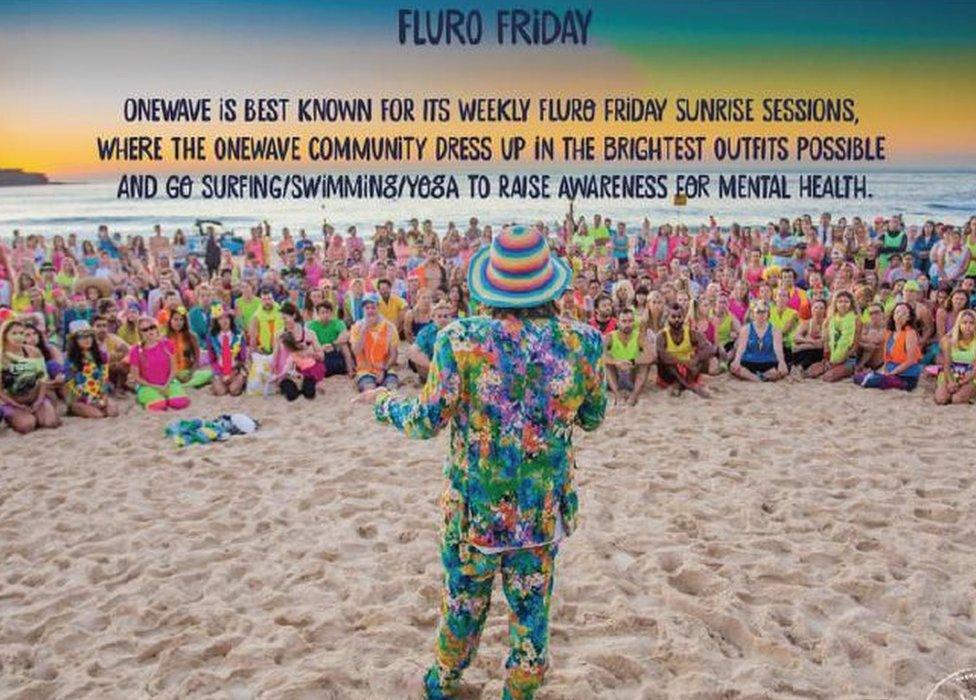 OneWave Fluro Fridays surfing mental health program