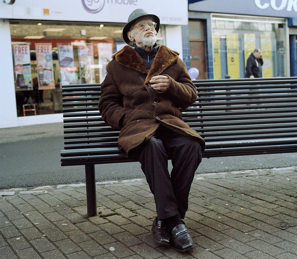 Man on bench