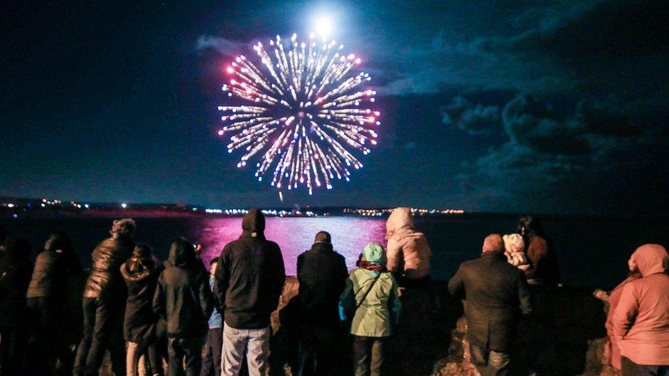 Fireworks over Porthcawl