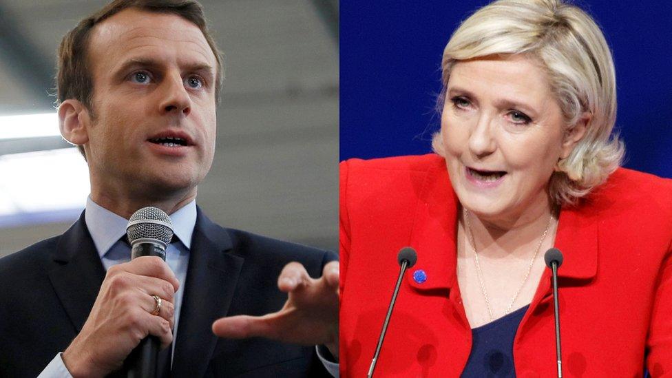 Emmanuel Macron and Marine Le Pen