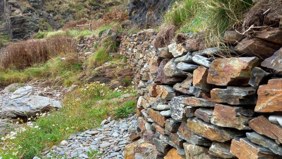 Part of coastal path at Maughold